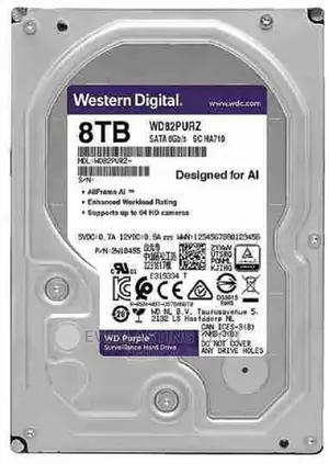 Wd Purpletm Pro Surveillance Hard Drive 8tb, 256 Mb, 7200 R