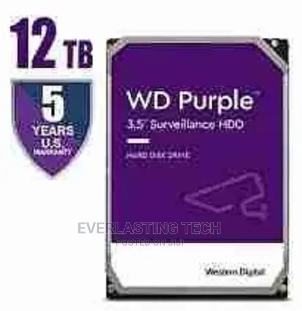 WD Purpletm Pro Surveillance Hard Drive 12TB, 256 MB, 7200