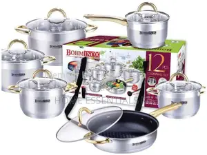 12pcs Stainless Steel Cookware