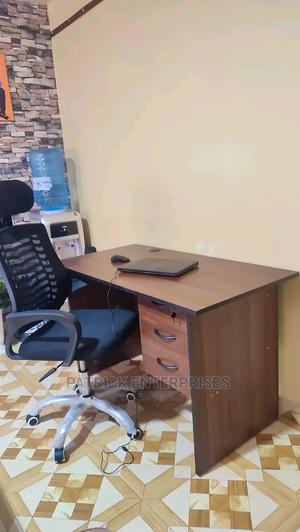 1.2 Mtrs Office Desk Plus High Back Recliner Office Chair - thumbnail 2