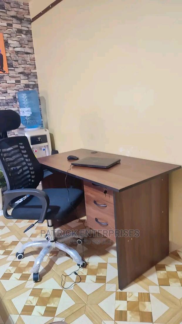 1.2 Mtrs Office Desk Plus High Back Recliner Office Chair - main view