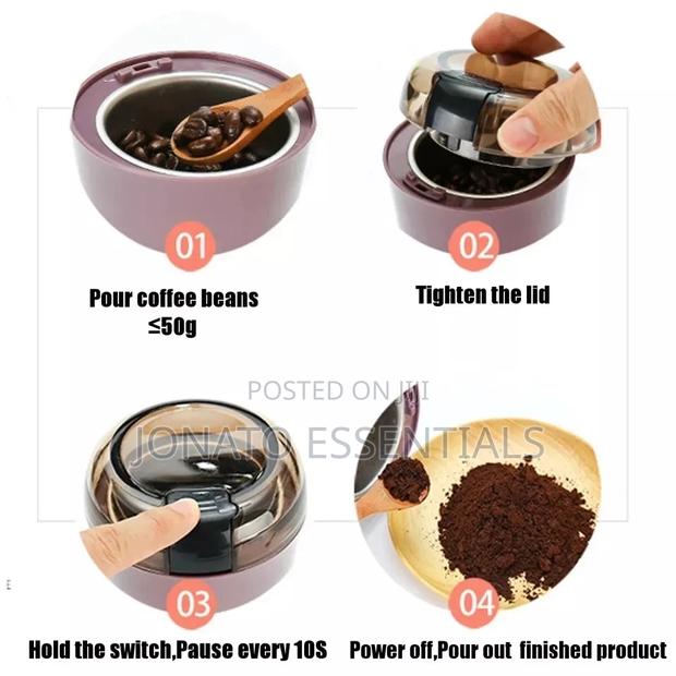 Electric Spice and Coffee Bean Grinder, Portable Grinder - thumbnail 3