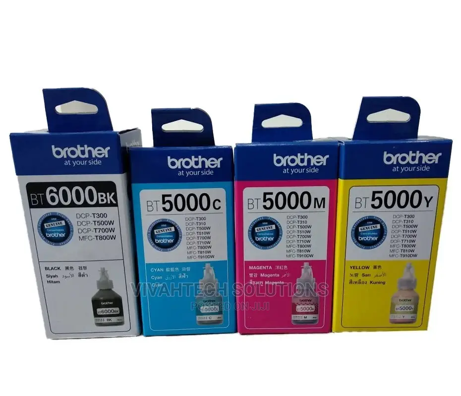 Brother BT 5000 Inks(Black,Cyan,Mangenta Yellow) D60