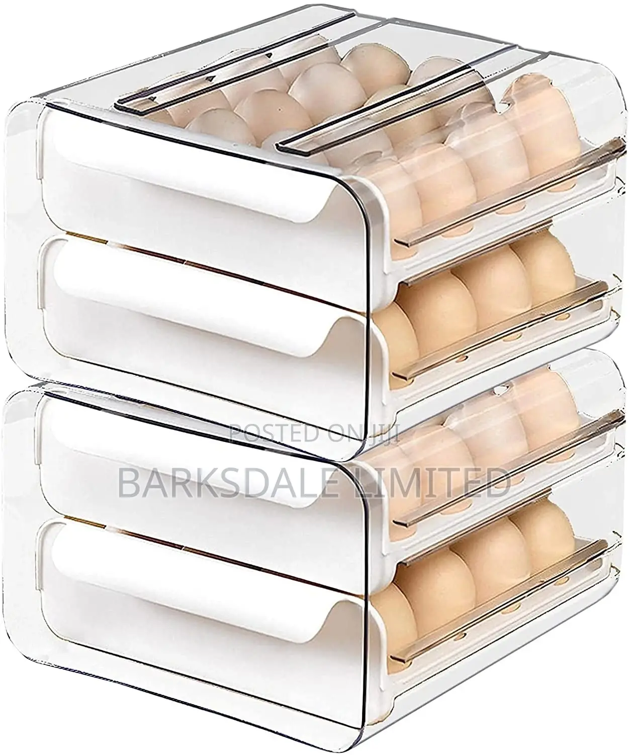 Eggs Pantry Organizer Storage Acrylic Plastic Drawer 32 Grid