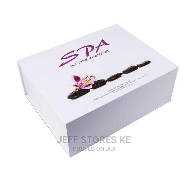 16 Pieces Black Massage Stones - main view