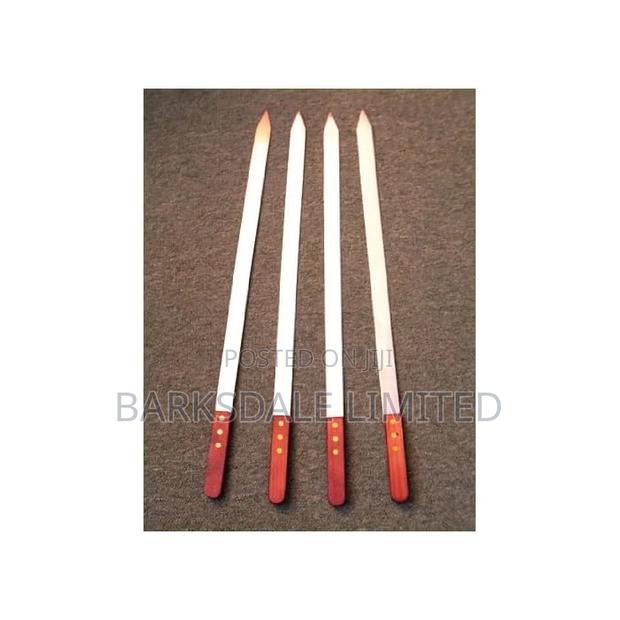 4pack Skewers Kabob Kebab Stainless Steel Barbecue Metal BBQ - thumbnail 3