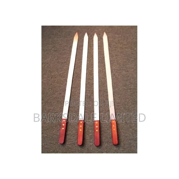 4pack Skewers Kabob Kebab Stainless Steel Barbecue Metal BBQ
