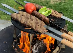 4pack Skewers Kabob Kebab Stainless Steel Barbecue Metal BBQ