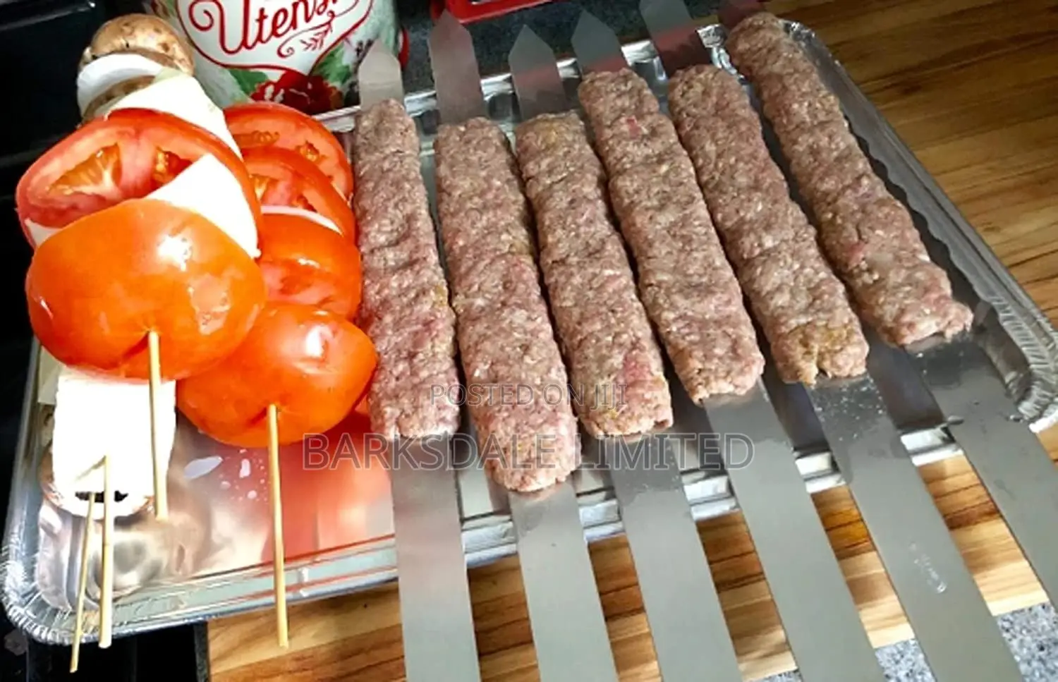 4pack Skewers Kabob Kebab Stainless Steel Barbecue Metal BBQ