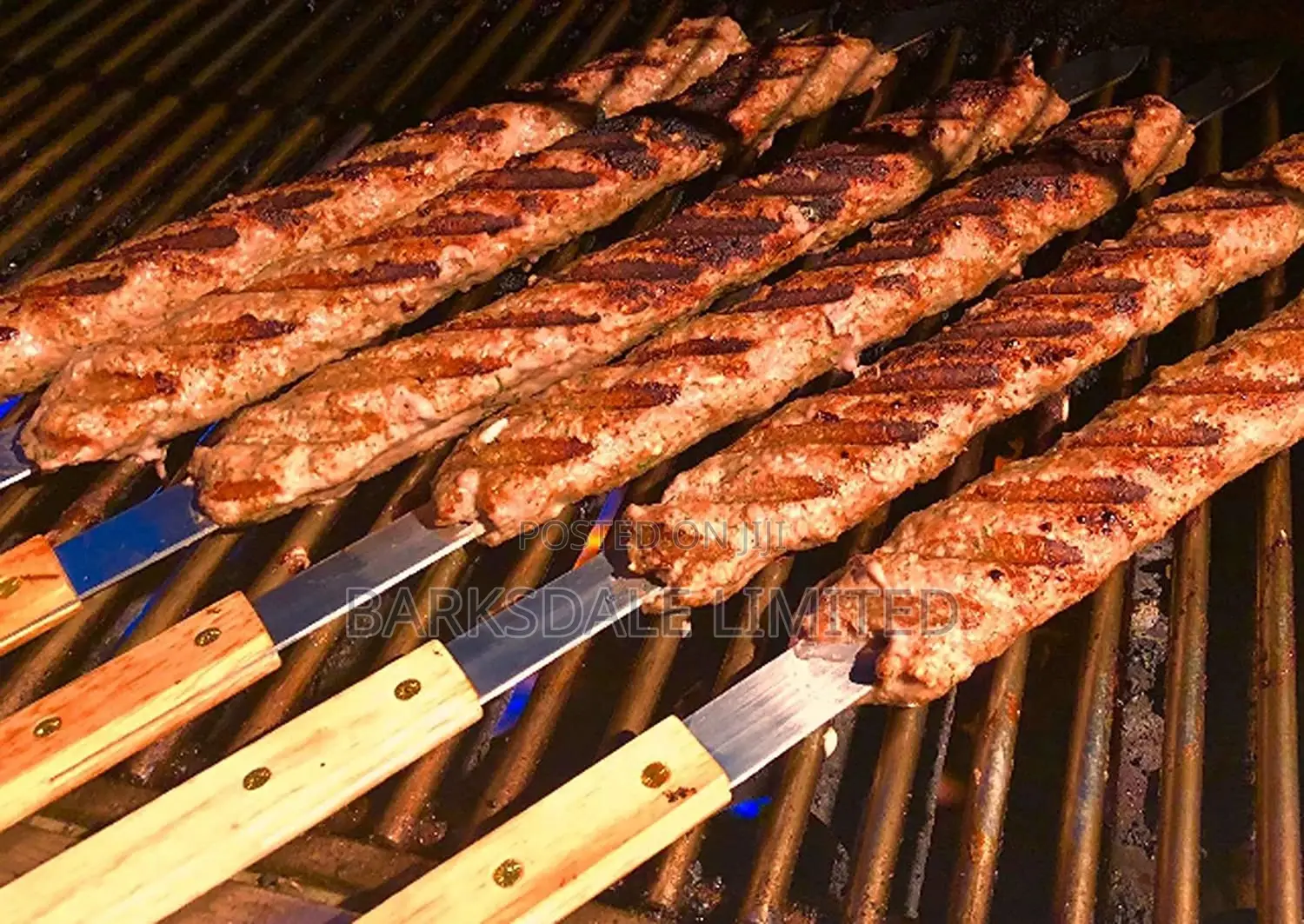 4pack Skewers Kabob Kebab Stainless Steel Barbecue Metal BBQ