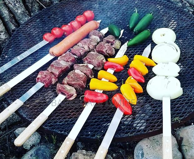 4pack Skewers Kabob Kebab Stainless Steel Barbecue Metal BBQ - thumbnail 14