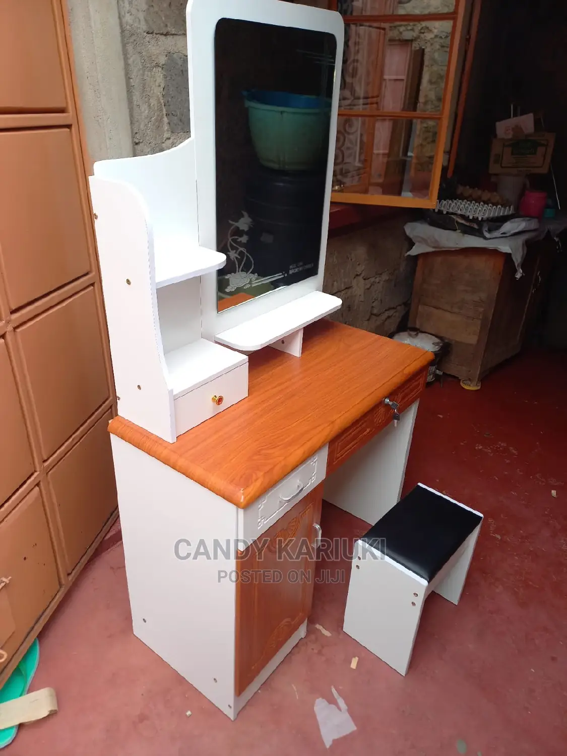 Beautiful White and Brown Dresser
