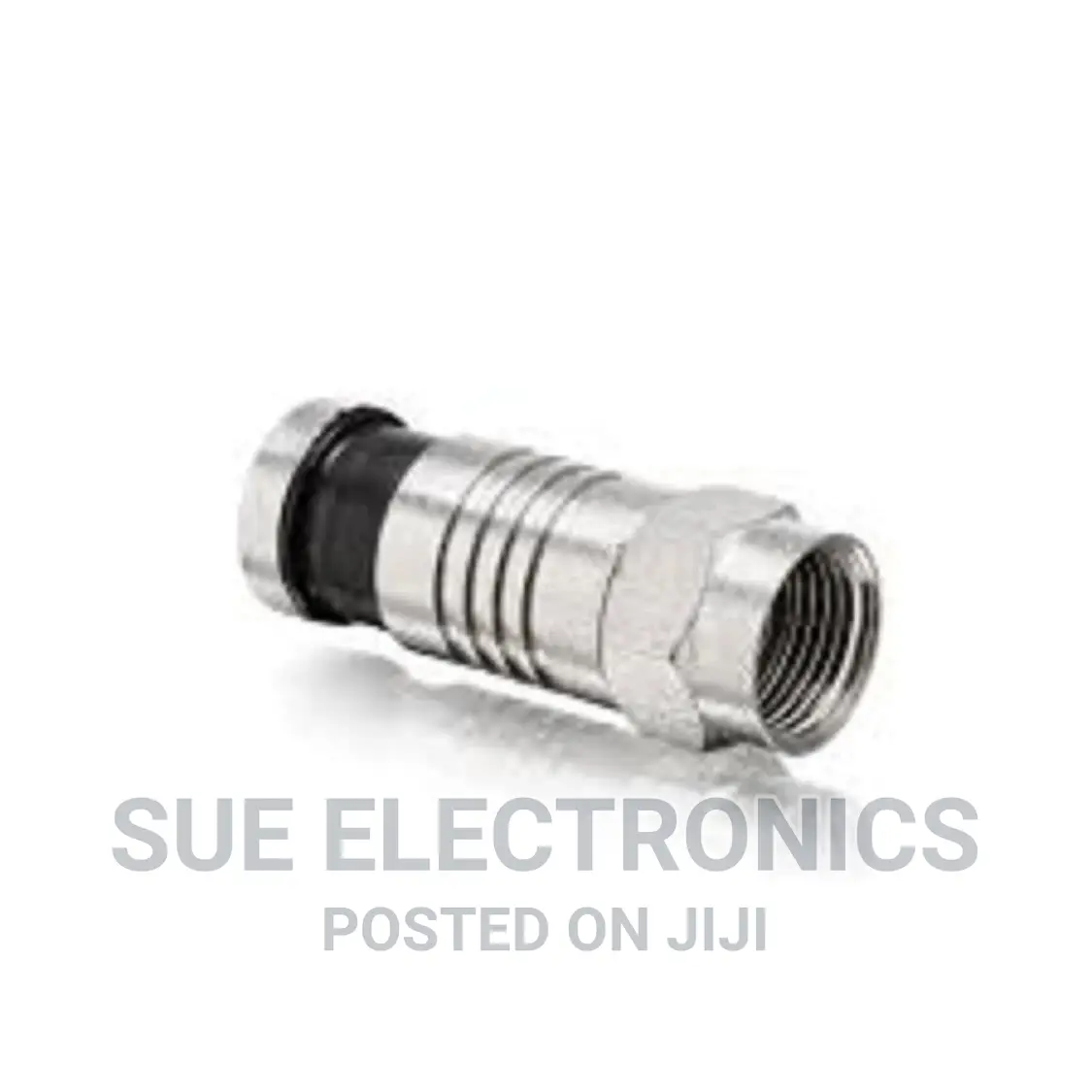 Compression Connector Rg6 With Black Tail
