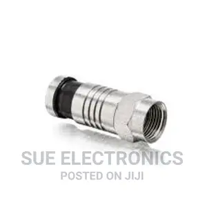 Compression Connector Rg6 With Black Tail