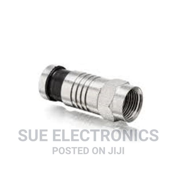 Compression Connector RG6 With Black Tail