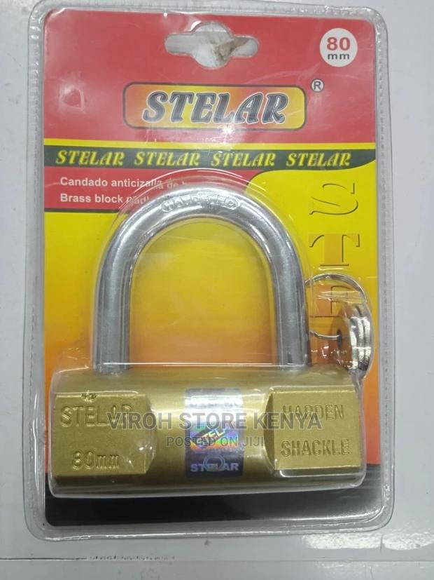 Stelar 80MM Brass Original Padlock