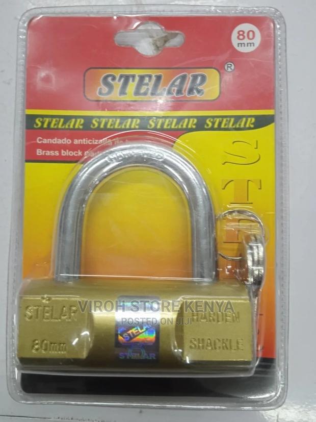 Stelar 80MM Brass Original Padlock - thumbnail 2