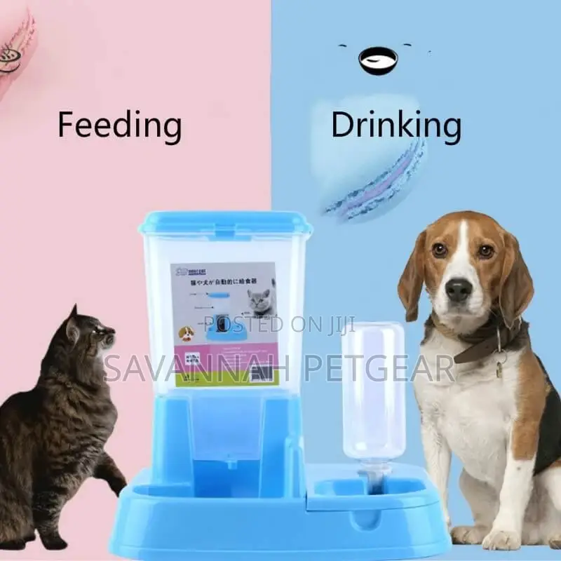 Gravity Refill Automatic Feeder Water Dispenser for Cats Dog