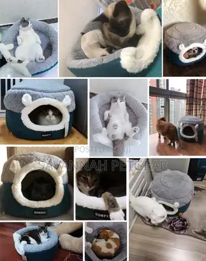 Romeow Holiday Enclosed Cat Bed House for Cats Small Dogs