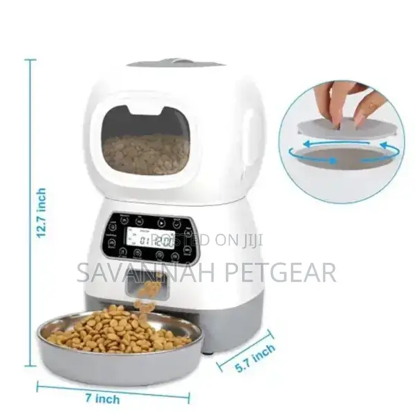 3.5L Smart Automatic Dog Cat Feeder, With Voice Reminder,