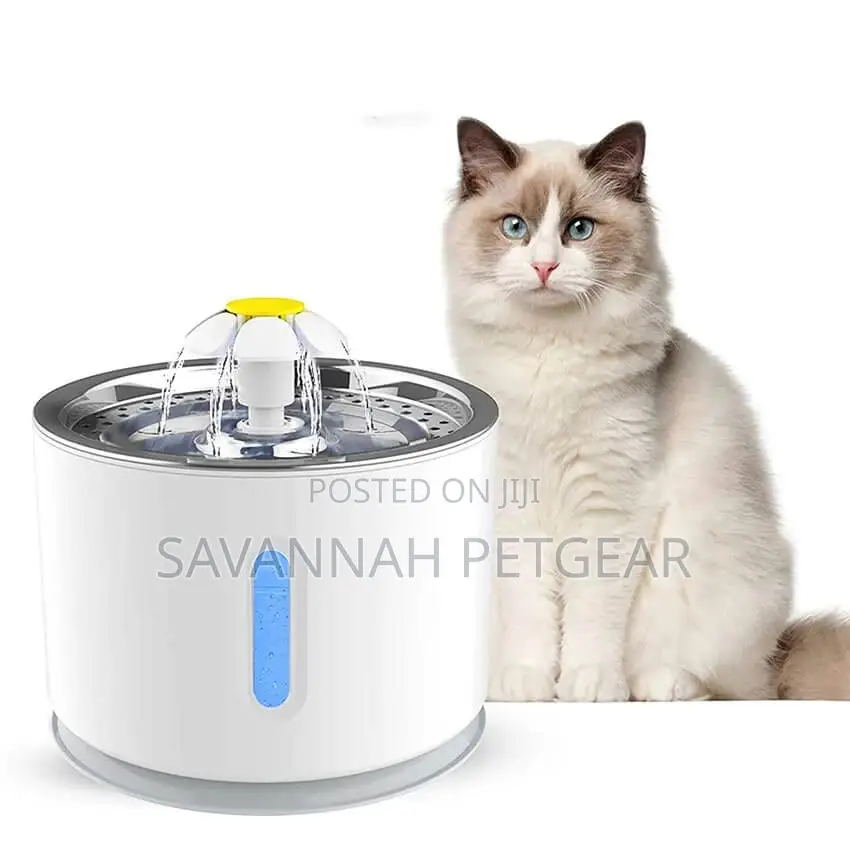 Automatic Cat Water Fountain, With Automatic Turn Off, LED W