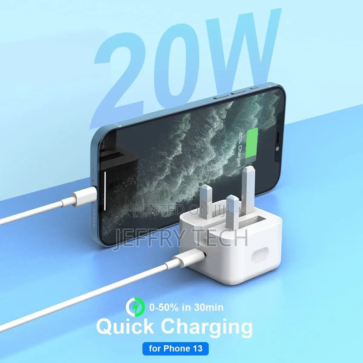 iPhone USB C Fast Charger, 20W Type C Power Block Wall Charg