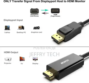1.5M Displayport DP to HDMI Cable Adapter for Lenovo Dell HP