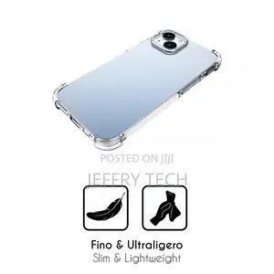 iPhone 14 Anti-Shock Silicone TPU Gel Case + Tempered Glass