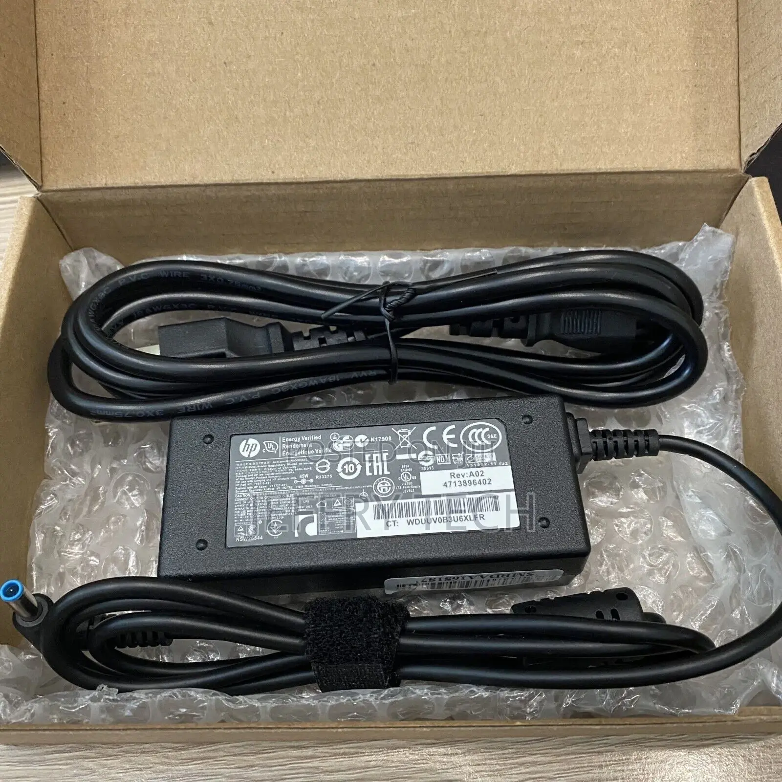 45W HP Laptop Charger AC Power Adapter 741727-00