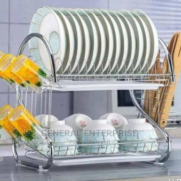 Stainless Steel 2 Tier Dish Rack - main view