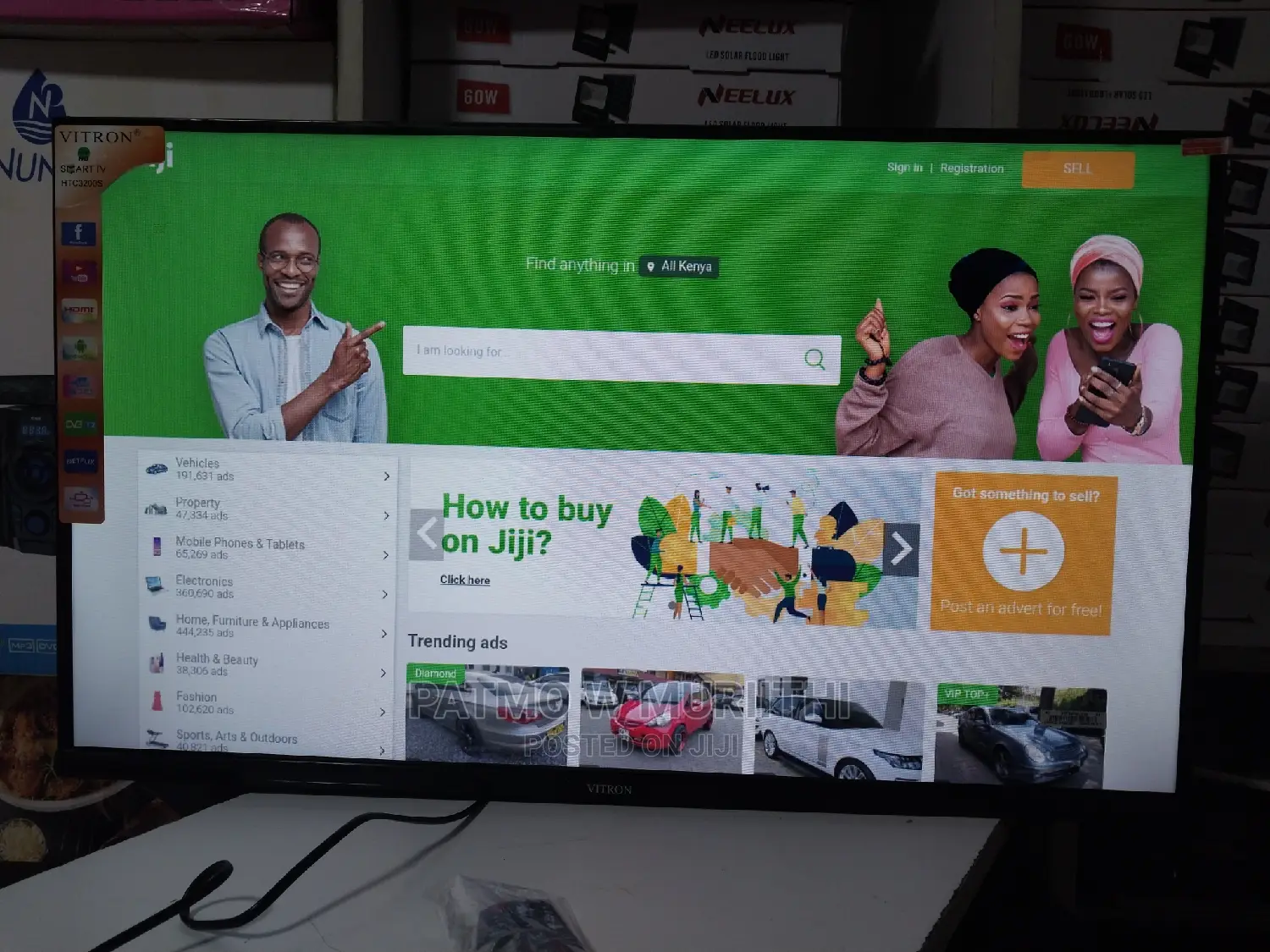 Vitron 32inch Smart Android Tv Frameless