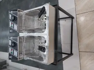 Nunix Double Chips Fryer Stainless Steel Body With Stand