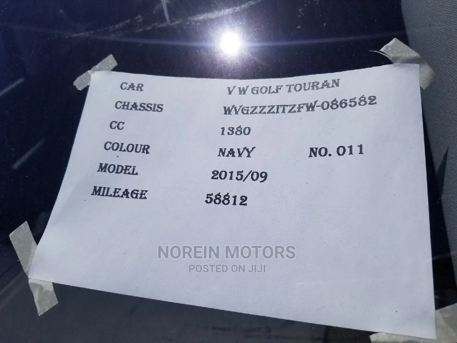Volkswagen Touran 2015 Blue