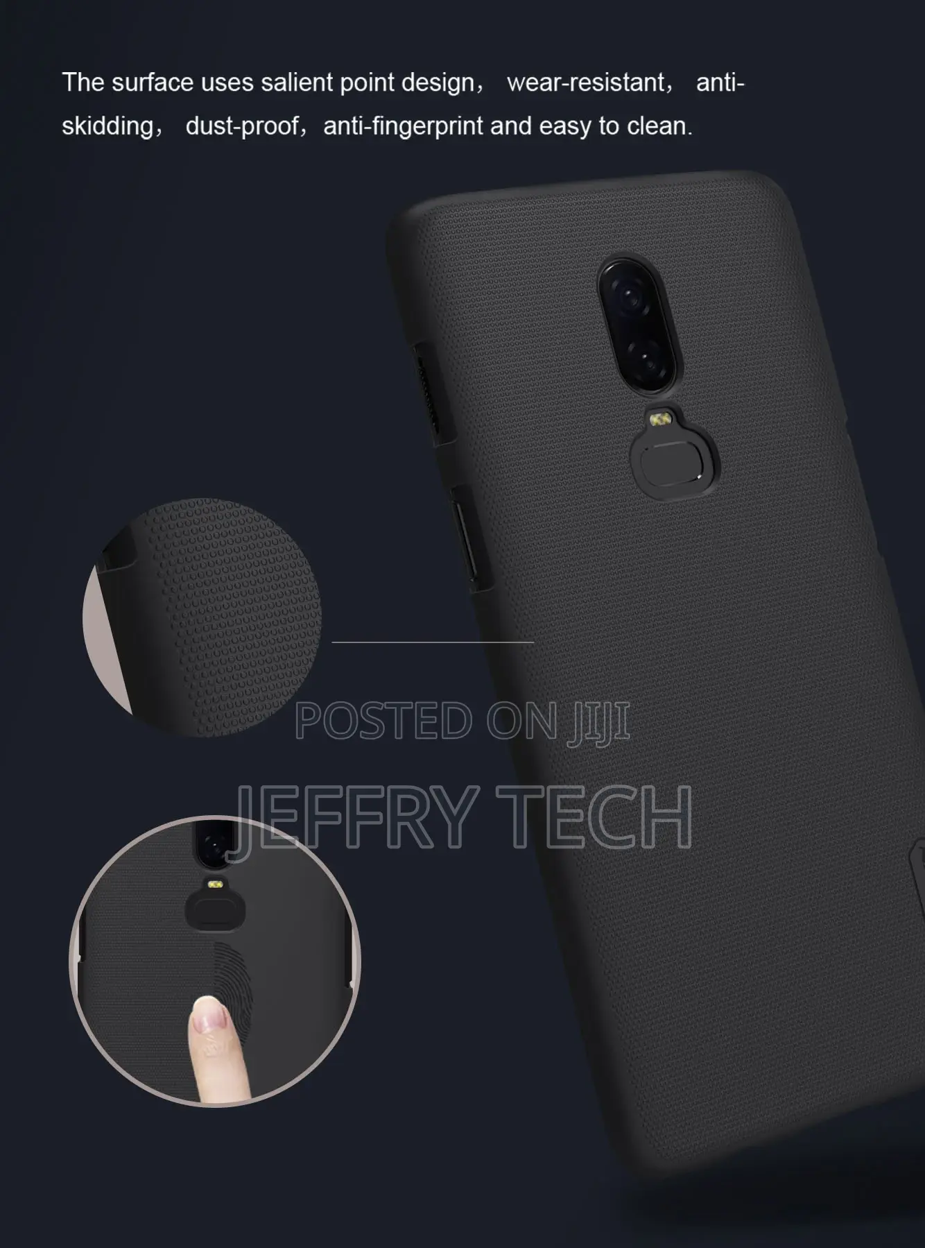 NILLKIN Super Frosted Shield Plastic Case for Oneplus 6