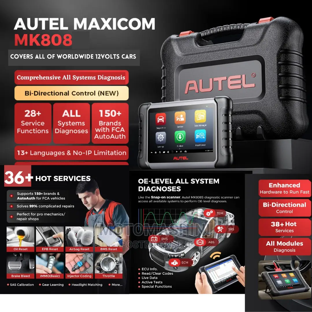 Autel Mk808s Advanced Car OBD2 Diagnosis Scanner in Nairobi