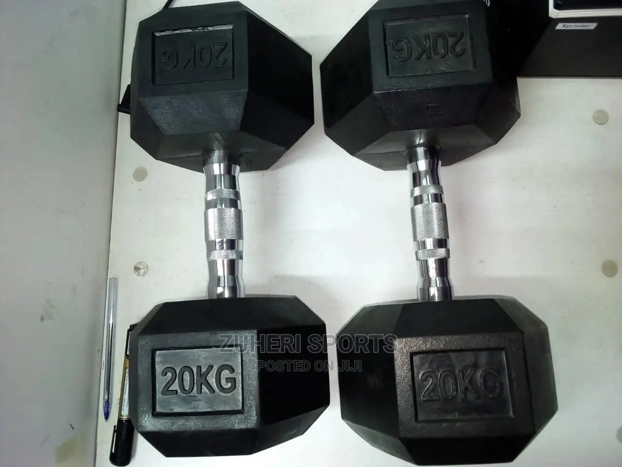 Dumbbells 20kg Hexagon Gym Dumbbells