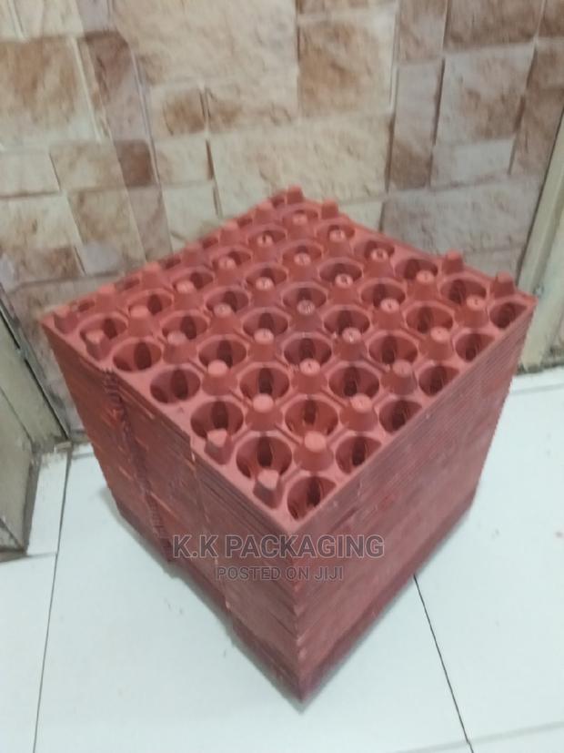 Maroon Egg Trays