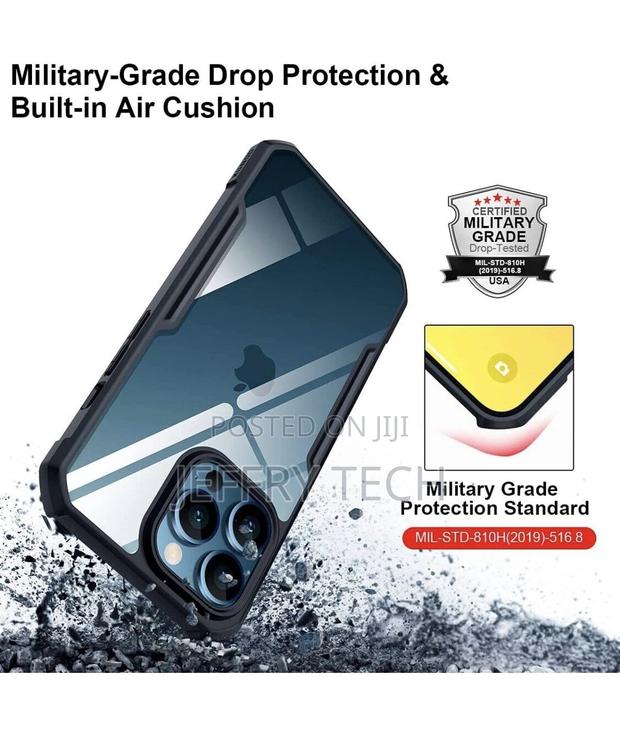 Xundd Case for iPhone 13 Pro Max Slim Clear Back Shockproof - thumbnail 2