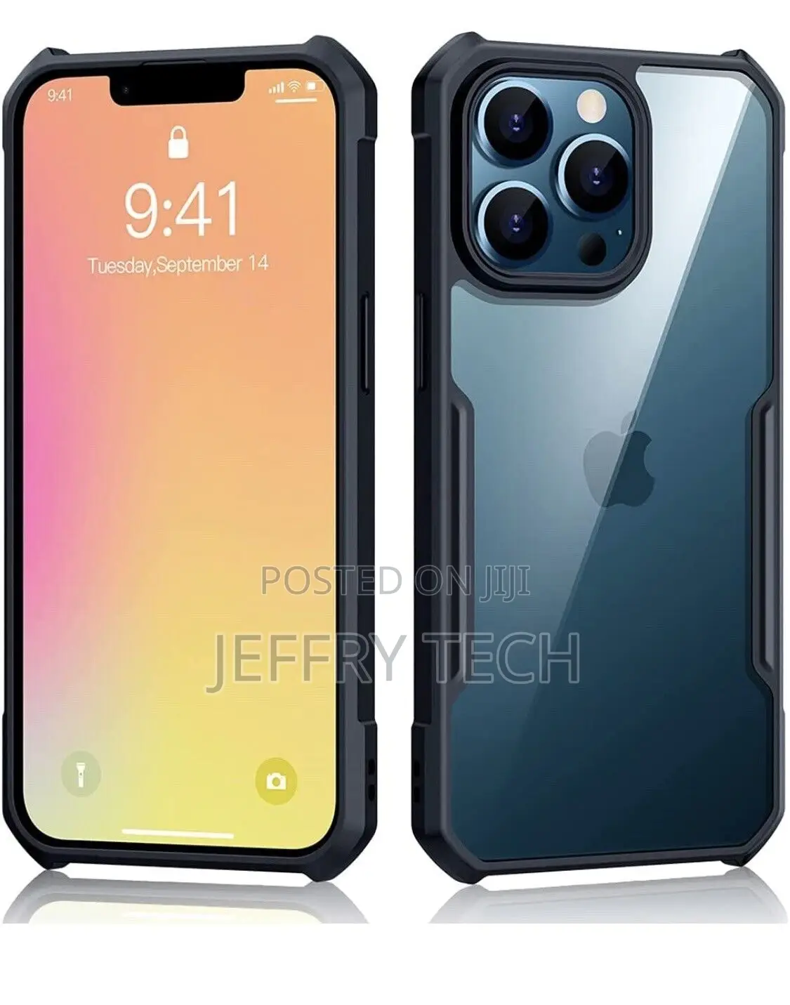 Xundd Case for iPhone 13 Pro Max Slim Clear Back Shockproof