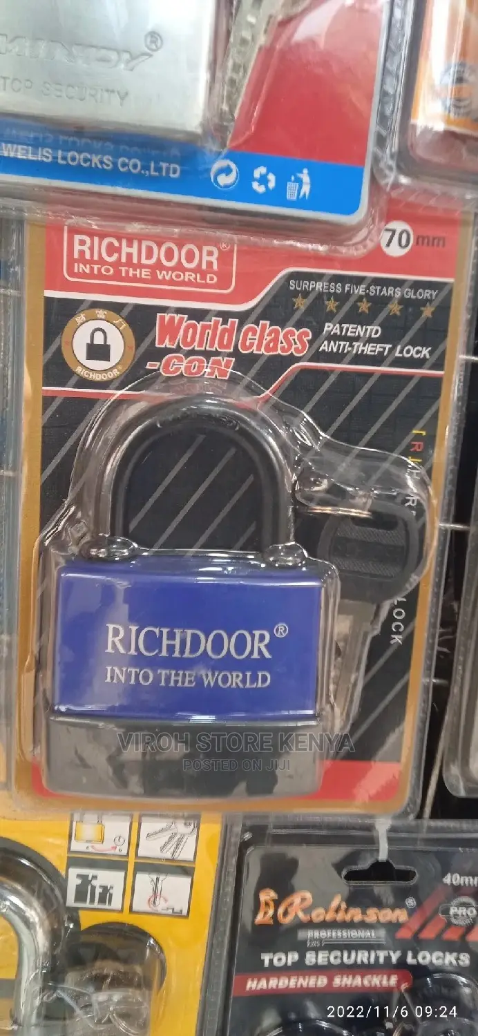 Richdoor Water-Resistant 70mm Padlock