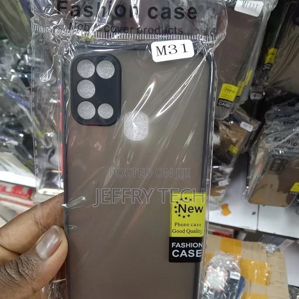 Back Cover for Samsung M31 (Black, Shock Proof) - thumbnail 2