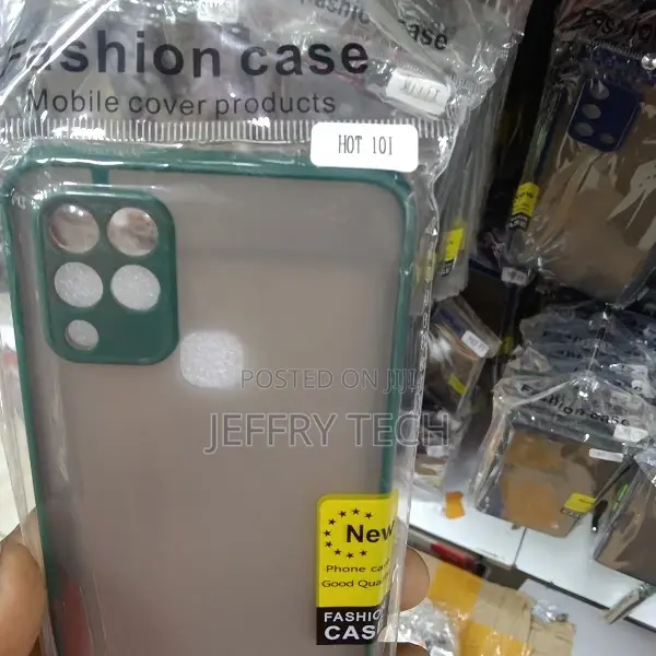 Frosted Smoke Mobile Cover for Infinix Hot 10 Camera Protect