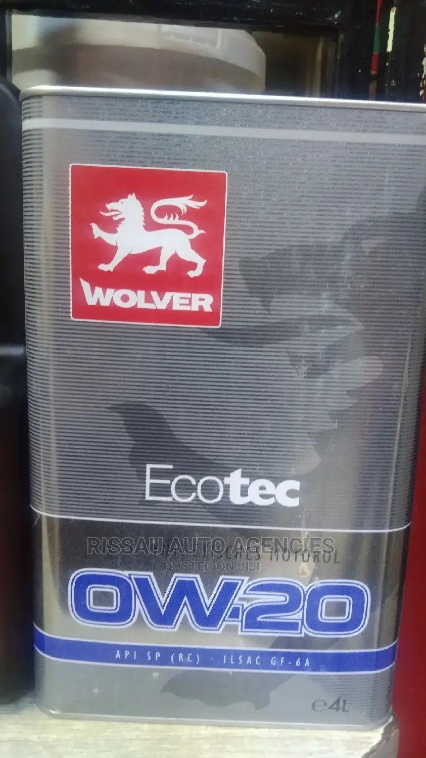 Wolver 0w20 Ecotech Engine Oil Meets SP (RC) Specifications. in Umoja