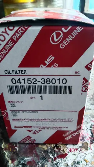 Toyota Genuine Oil Filter 38010 Made in Thailand.