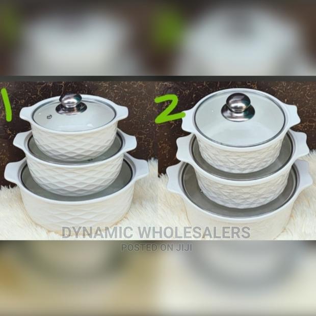 3 Pcs Ceramic Hot Pot