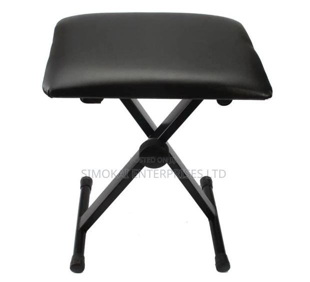 Piano Keyboard Bench Leather Padded Stool X Seat Chair