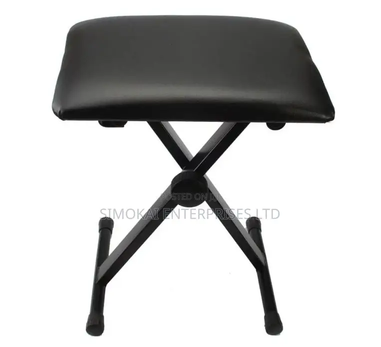 Piano Keyboard Bench Leather Padded Stool X Seat Chair