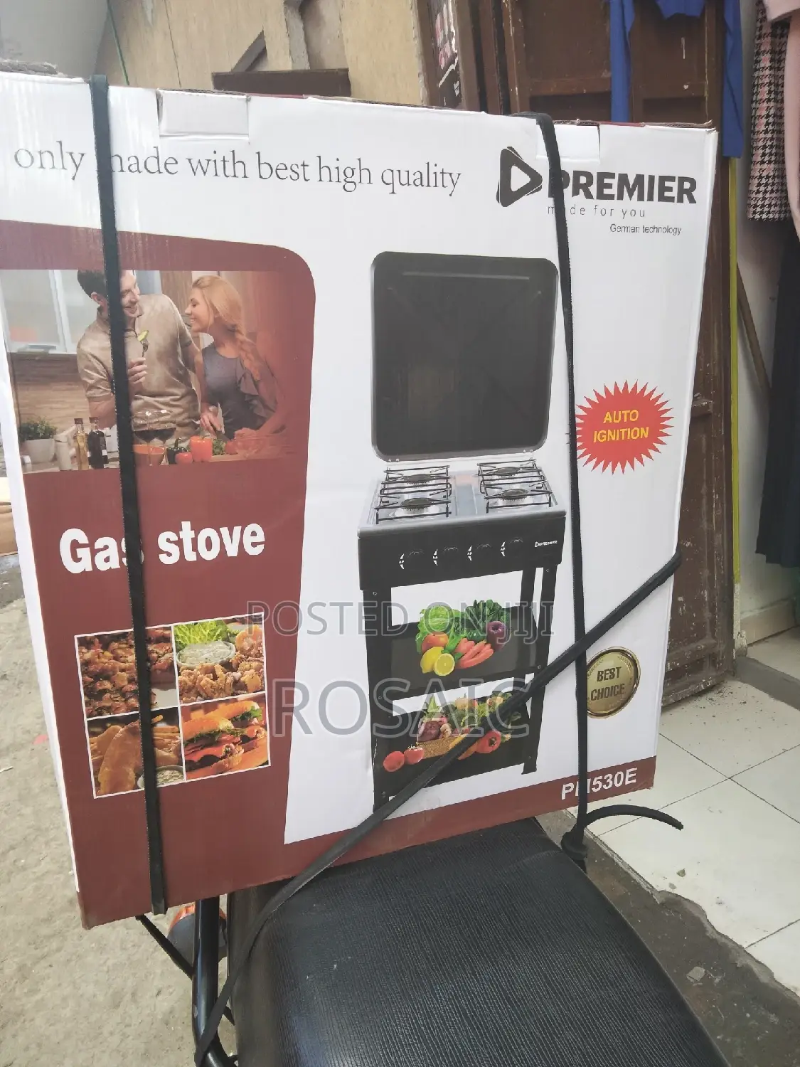 Premier 4 Gas Burner With Storage Rack