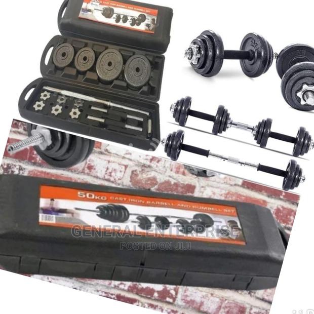 50kg Set Barbell and Dumbbell