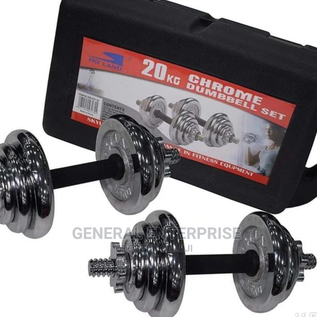 Chorome Dumbbells With Case 20kg